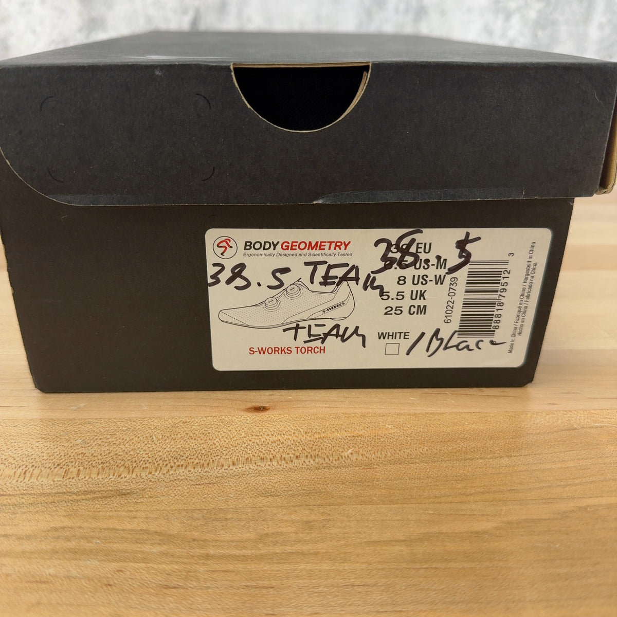 New! Specialized S-Works Torch White Team 38.5 EU Clipless Road Shoes MSRP $500 — photo 7 of 8