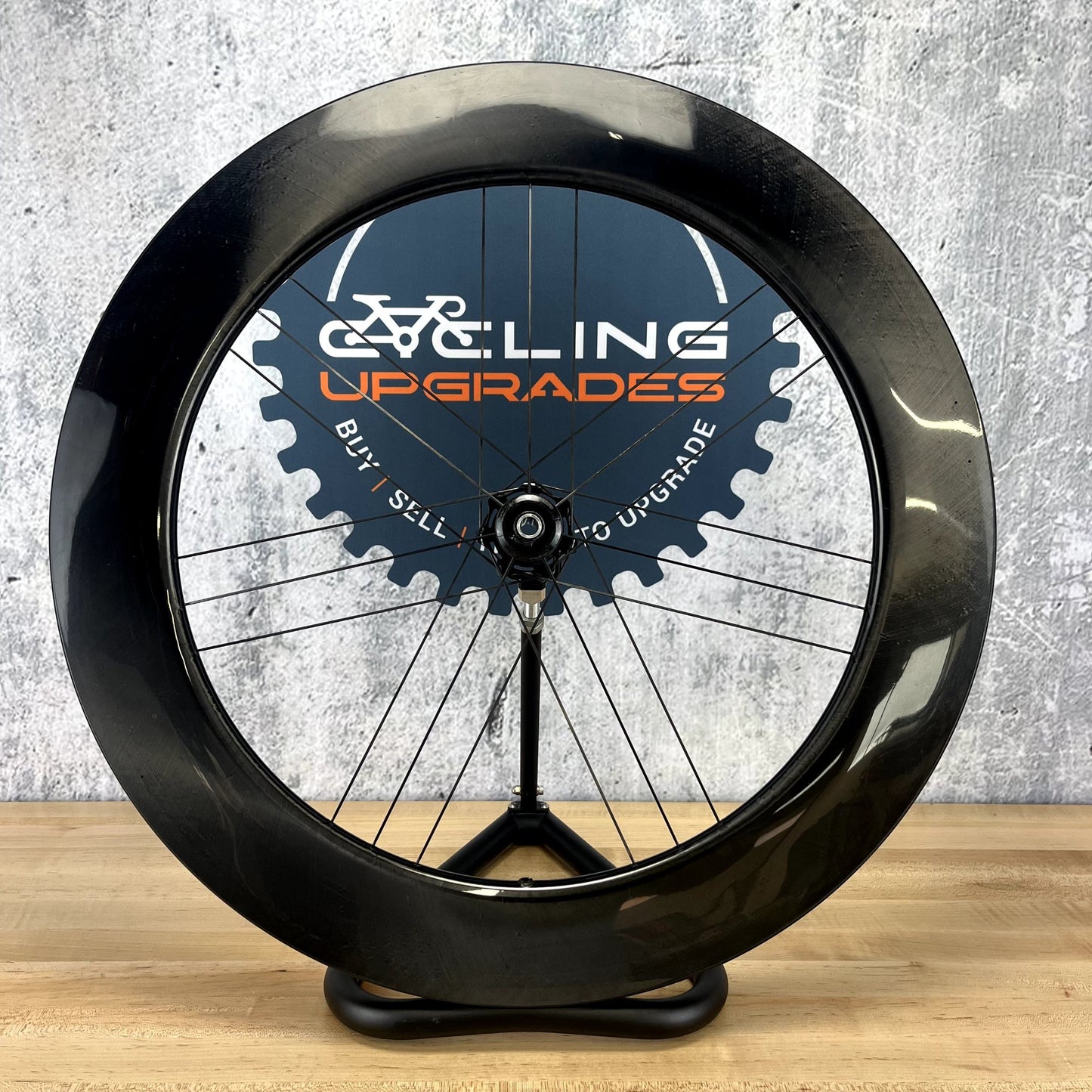 Low Mile! Campagnolo Bora Ultra WTO 80mm Carbon Disc Brake Tubeless 2-Way Fit Cult Ceramic Front Wheel