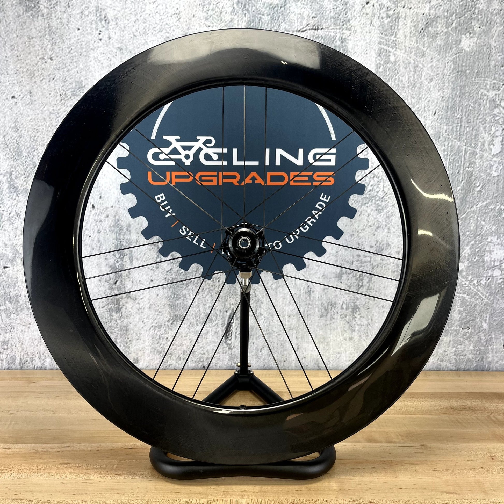 Low Mile! Campagnolo Bora Ultra WTO 80mm Carbon Disc Brake Tubeless 2-Way Fit Cult Ceramic Front Wheel