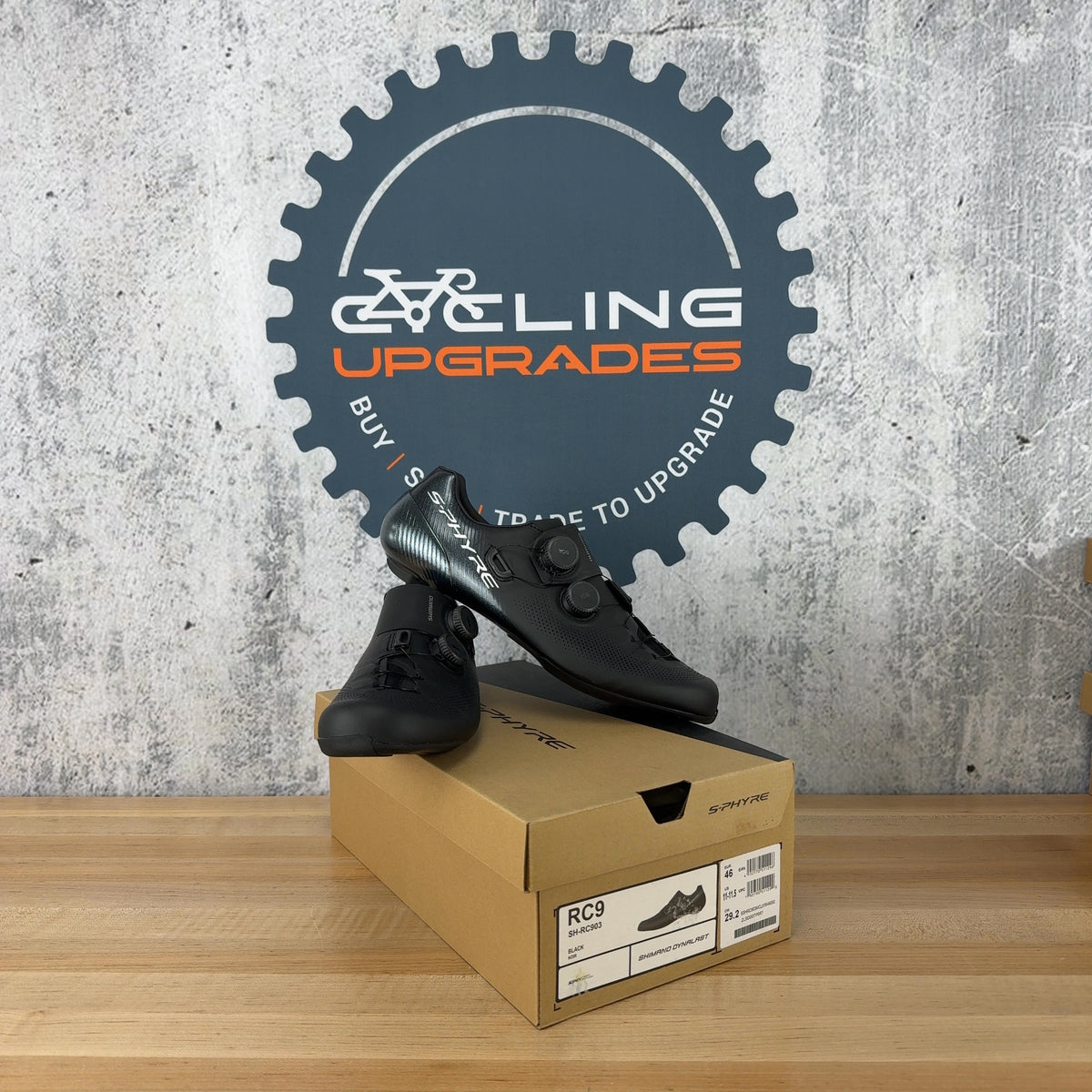 New! Shimano S-Phyre SH-RC903 46 EU Black Carbon Clipless Road Shoes MSRP $450 — photo 1 of 7