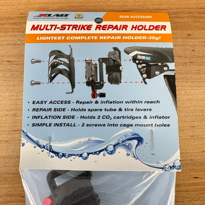 New! Xlab Multi-Strike Repair Holder Water Bottle Cage Mount MSRP $28.95