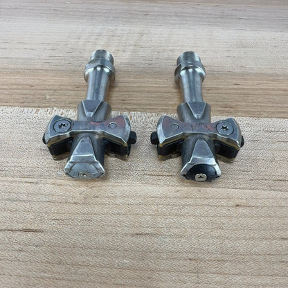Speedplay Pave Titanium Silver Clipless Road Bike Pedals 189g w/ cleats