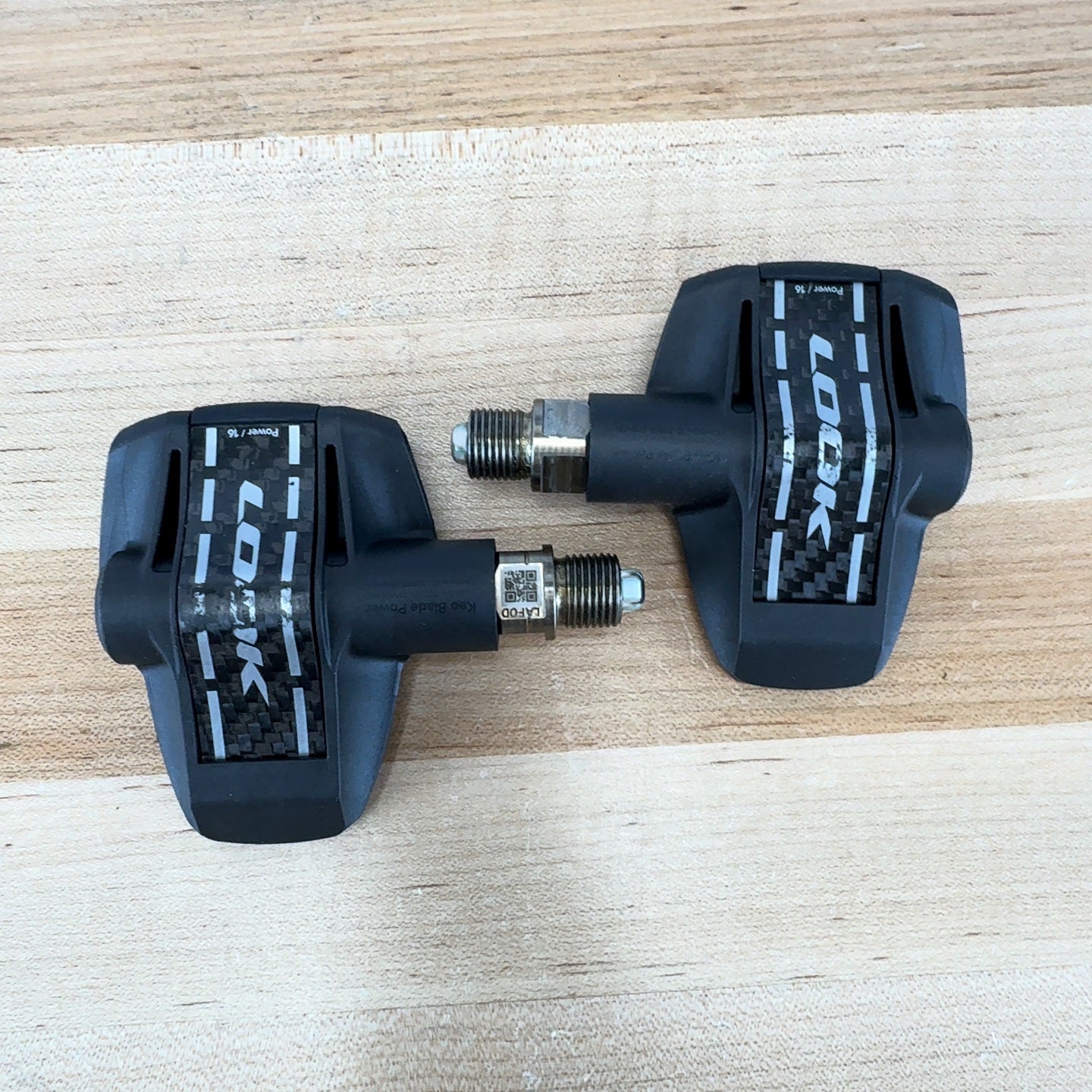 Light Use! Look Keo Blade Power Dual Dual Sided 16NM Carbon Clipless Bike Pedals