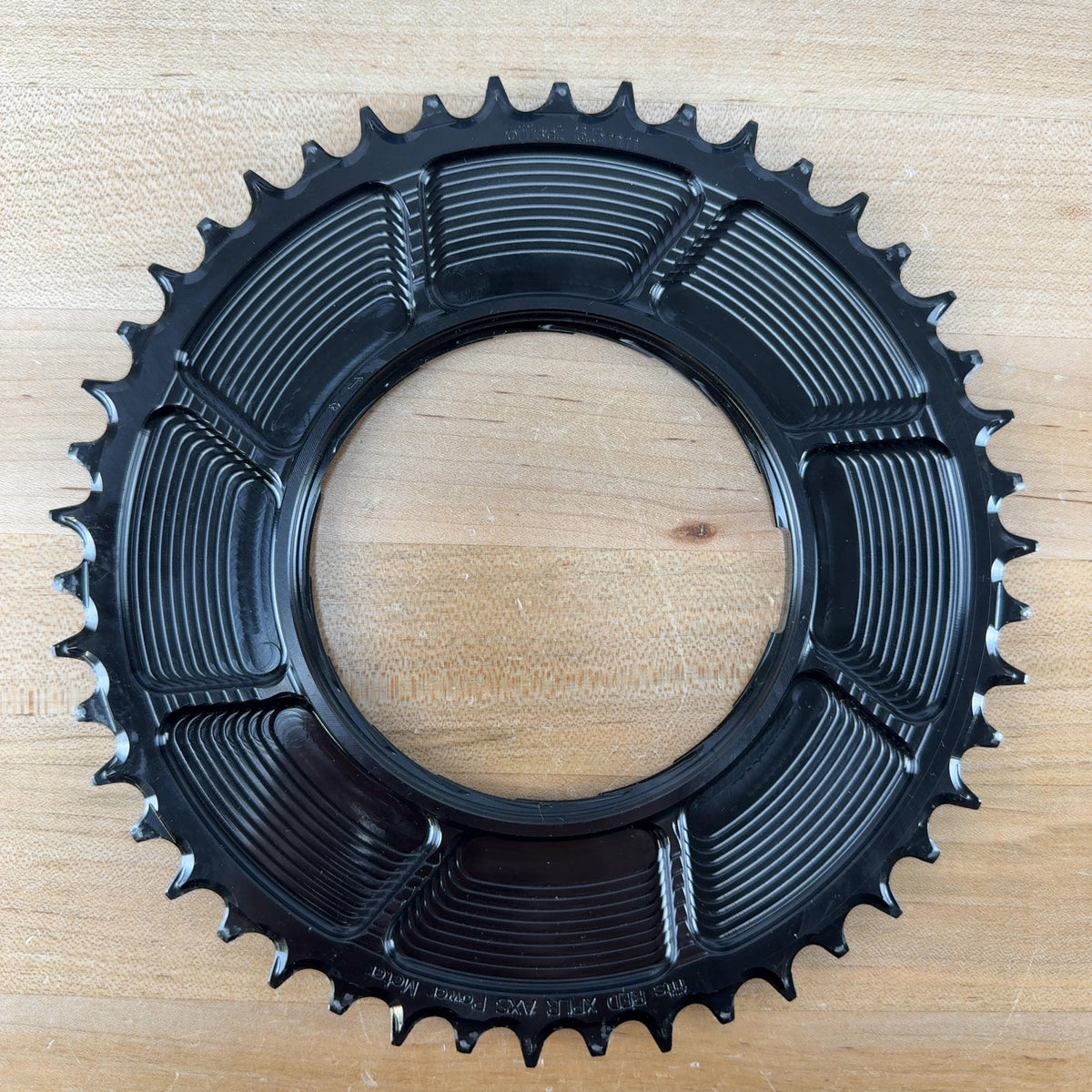 Light Use! Garbaruk Aero Road/CX 46t Thread-Mount Black Alloy 1x  Chainring 135g — photo 4 of 5