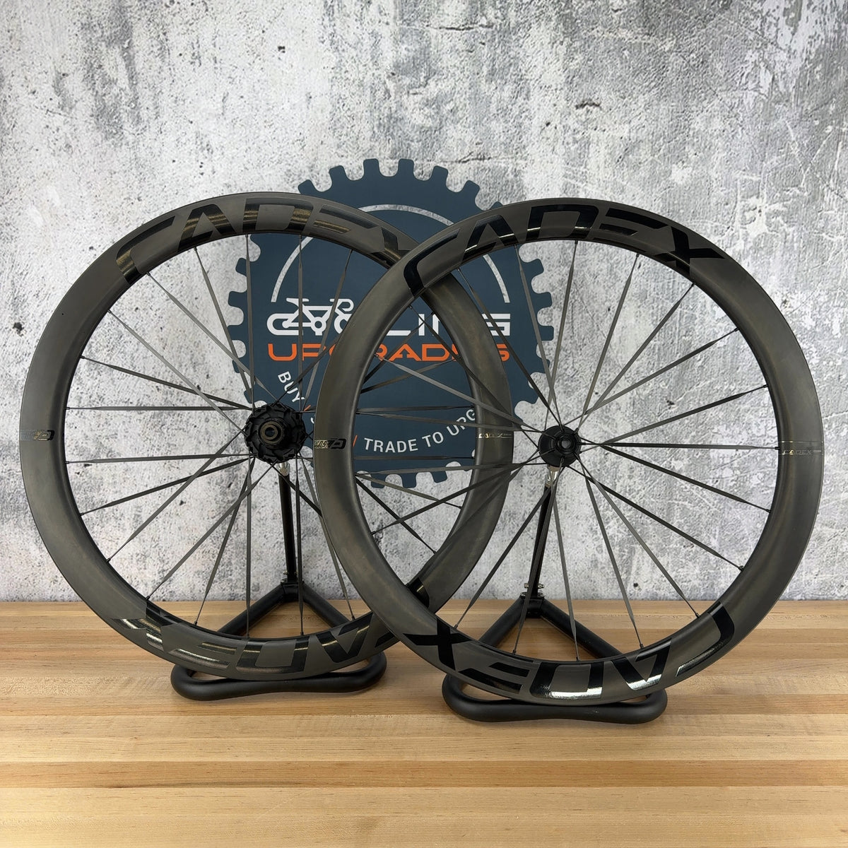 Mint! Cadex Ultra 50 Carbon Ceramic Road Bike Wheelset 700c 1374g Black Logo