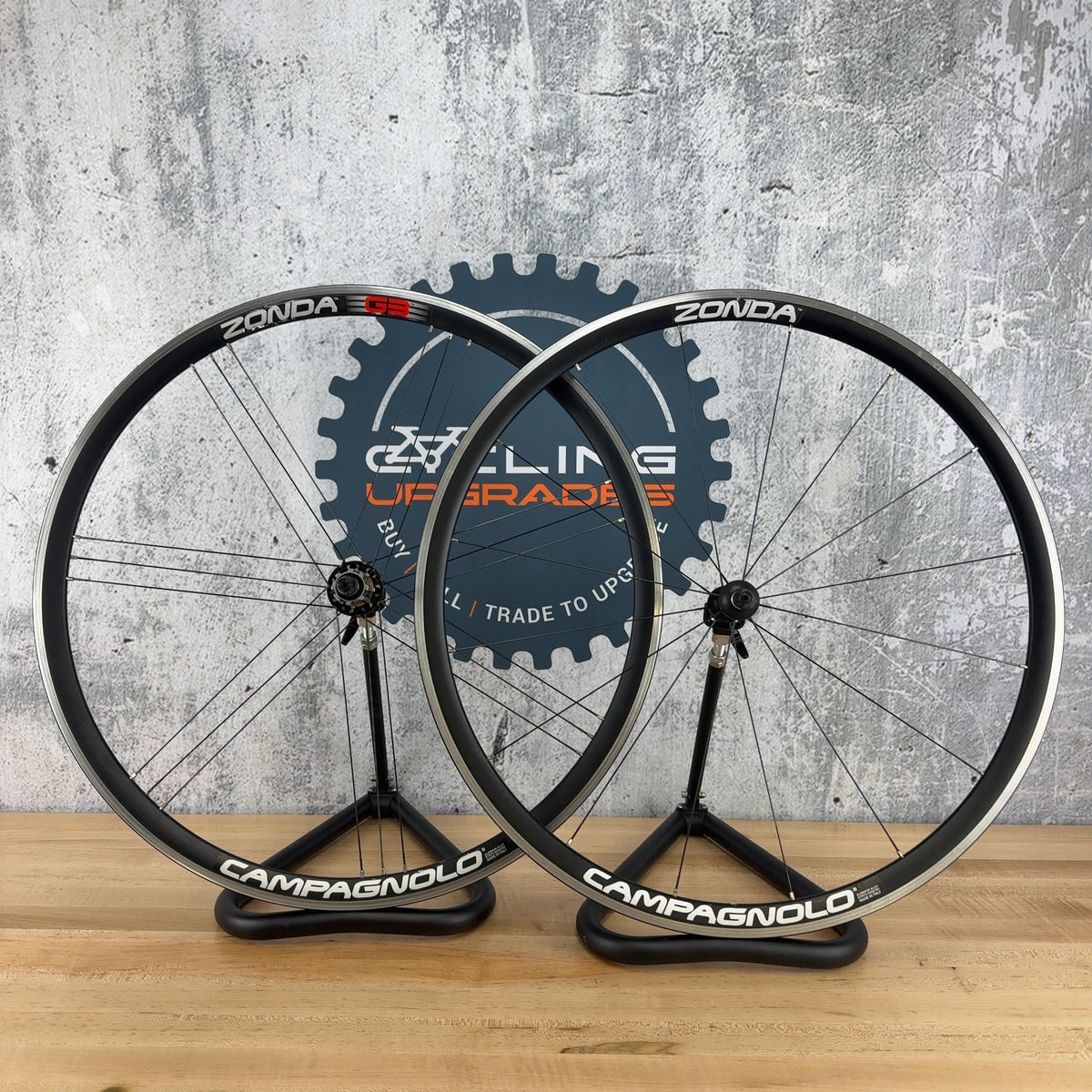 Light Use! Campagnolo Zonda G3 Alloy Rim Brake Road Bike Wheelset 700c 1720g — photo 2 of 15