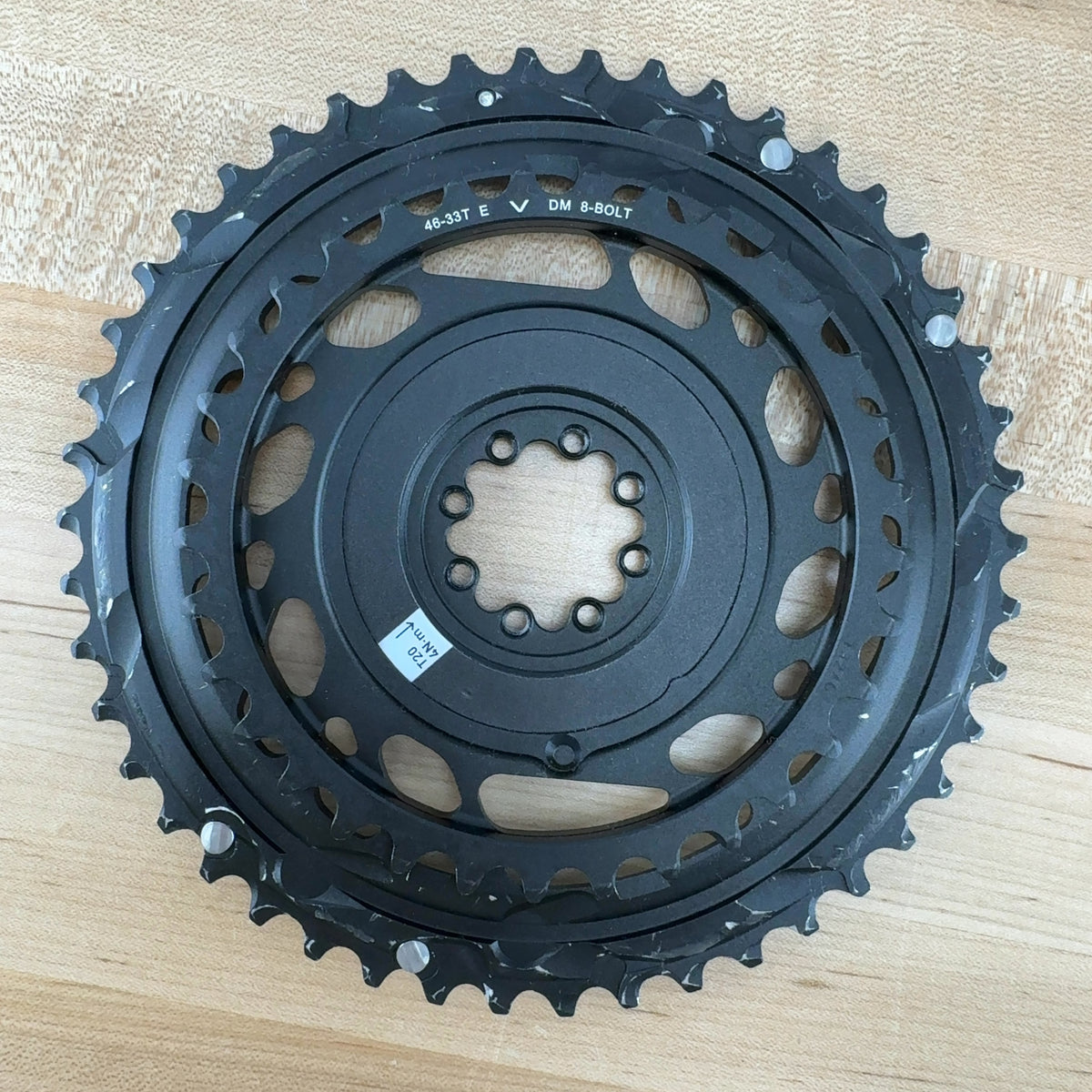Low Mile! SRAM Force AXS D2 46/33t 12-Speed 8-Bolt Direct Mount Chainring Set