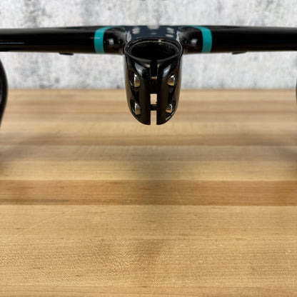 Low Mile! Chapter2 MANA 2 Aqua + Black 42cm 110mm Carbon Integrated Handlebar