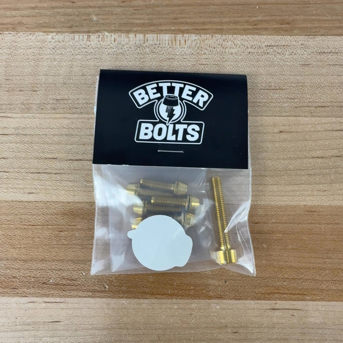 New! Better Bolts Stem and Top Cap Bolt Gold Titanium Bolts Upgrade Kit