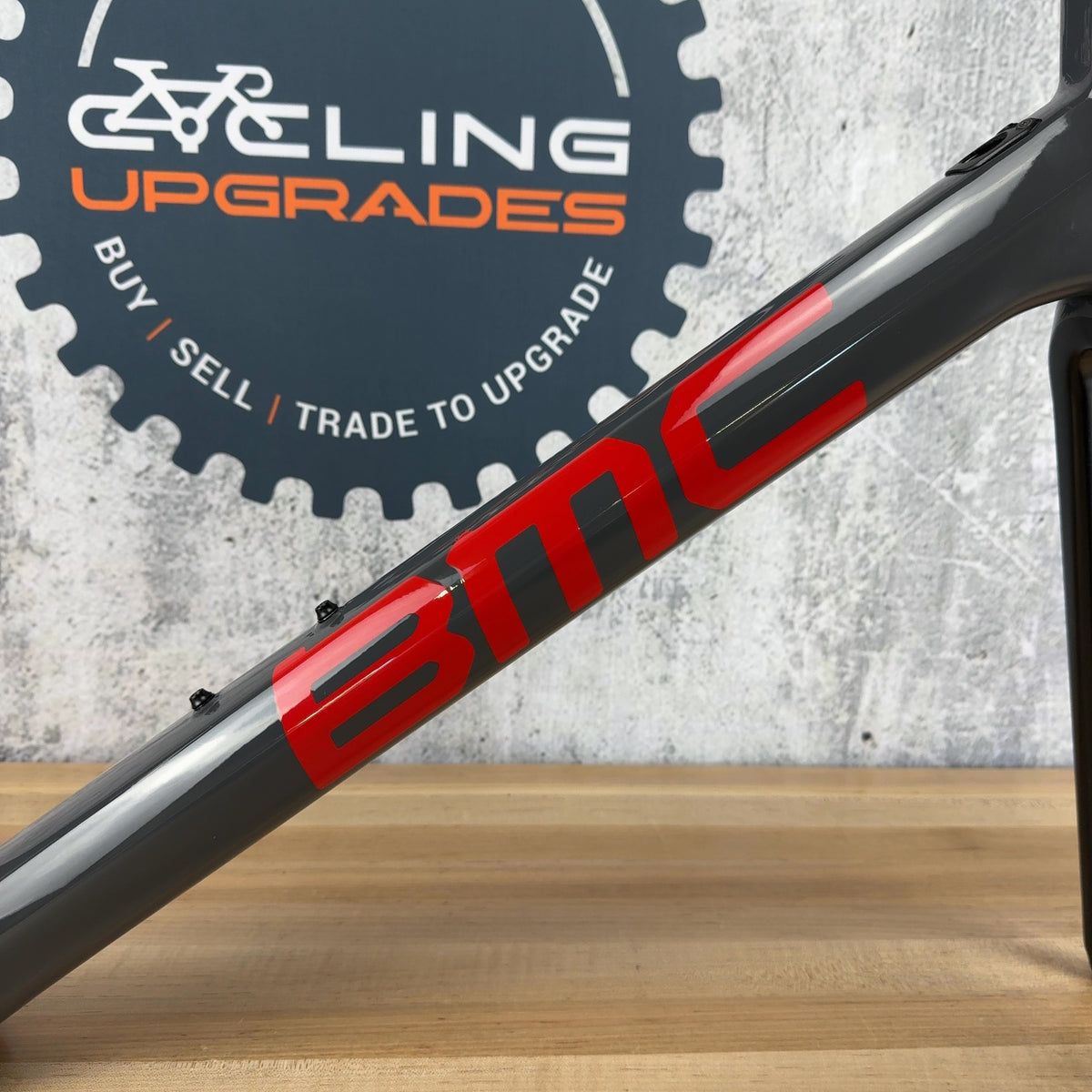 Low Mile! 2019 BMC Teammachine SLR 01 58cm Carbon Grey Rim Brake Frameset 1684g