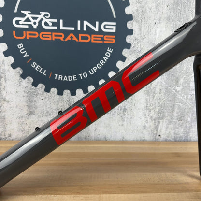 Low Mile! 2019 BMC Teammachine SLR 01 58cm Carbon Grey Rim Brake Frameset 1684g