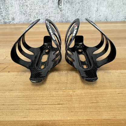 Xlab Gorilla Cage Black Pair Carbon Bike Water Bottle Cages 90g