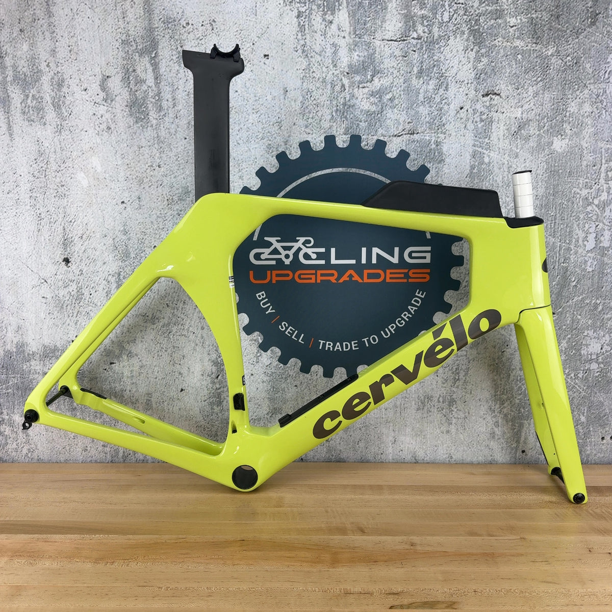 Light Use! 2025 Cervelo P-Series 58cm TT/Triathlon Paris Green Frameset 500 Made
