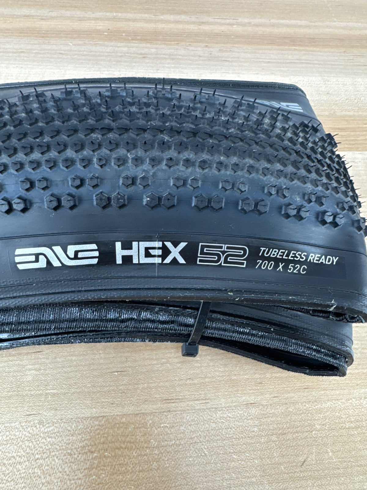 Light Use! Enve Hex 700c x 52mm Kevlar Tubless Black Single Gravel Tire 557g