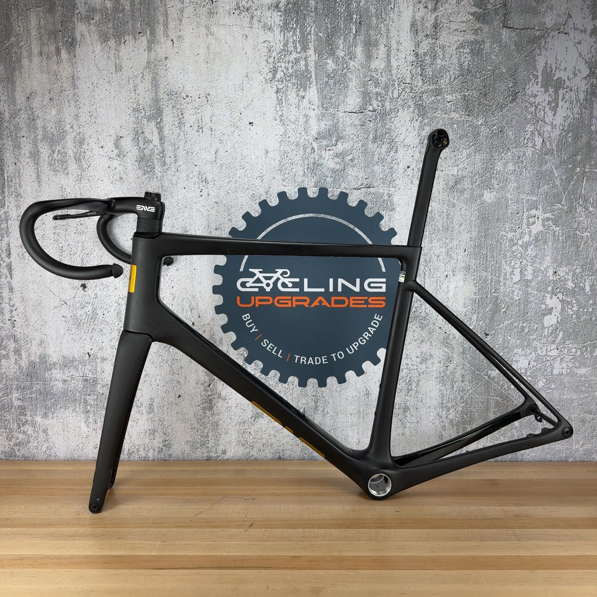 Low Mile! Enve Melee 60cm Black Carbon Road Bike Frameset 700c 2291g