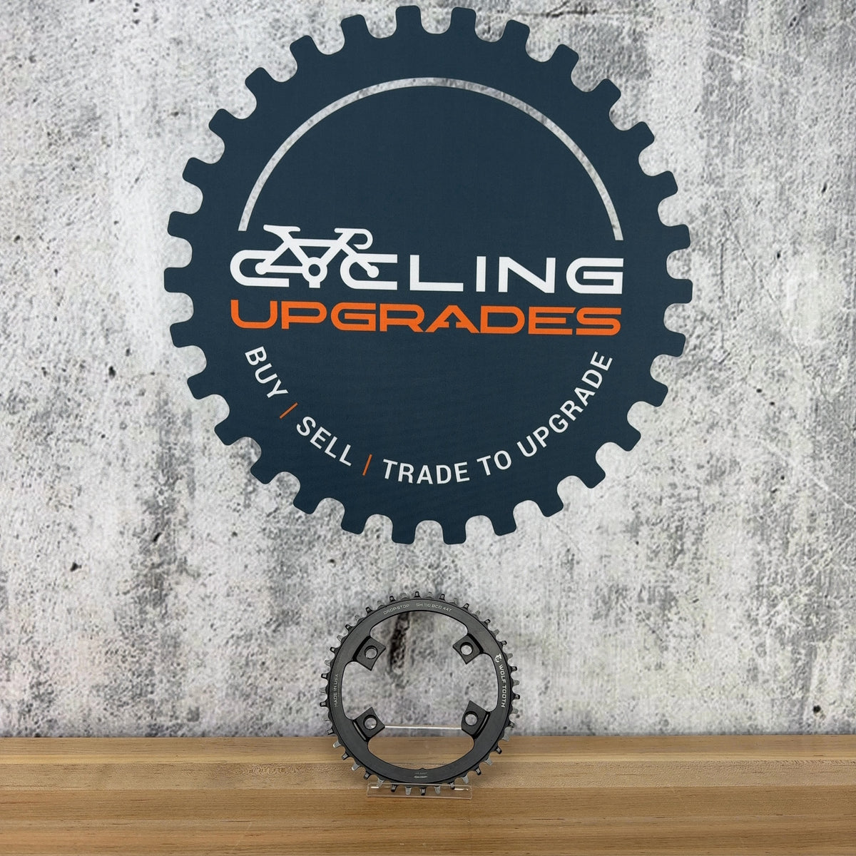 Wolf Tooth 110 BCD Asymmetric 4-Bolt for Shimano Cranks 44t Gravel 1x Chainring — photo 2 of 4