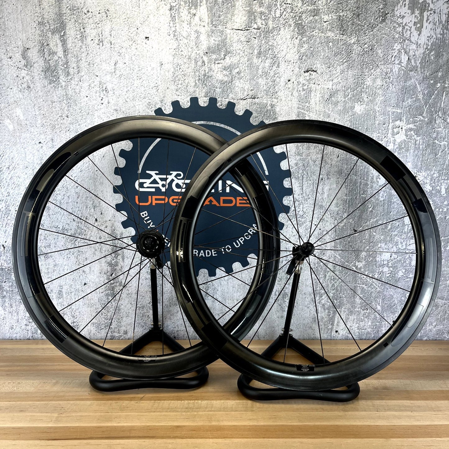 Low Mile! HED Jet RC5 Black Carbon/Alloy Tubeless Rim Brake Wheelset