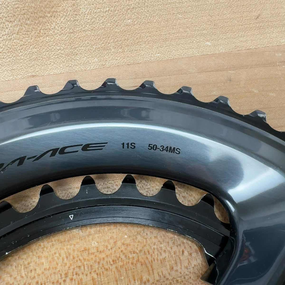 Light Use! Shimano Dura-Ace R9100 50/34t 11-Speed Bike Chainring Set 135g — photo 4 of 4