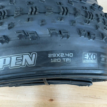 New! Maxxis Aspen 29x2.4" Black Logos Tubeless Single MTB Tire 752g MSRP $104