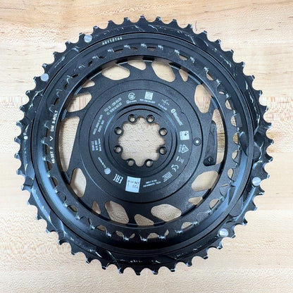 Low Mile! SRAM Red AXS Quarq Power Meter 2x 48/35t 12-Speed Chainring Set 269g