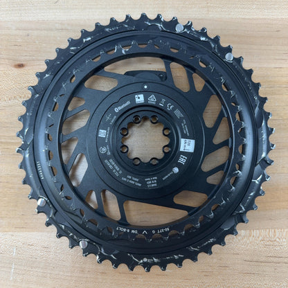Low Mile! SRAM Red E1 Quarq AXS 2x Power Meter 50/37t 12-Speed Chainring Set