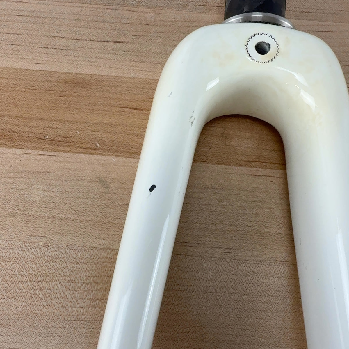 Light Use! Dario Pegoretti Falz White Rim Brake Quick Release Carbon Bike Fork — photo 4 of 11