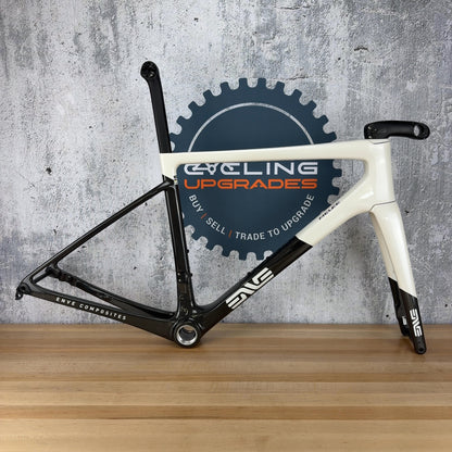 Light Use! 2026 Enve Melee V1 54cm Aspen White Carbon Road Bike Frameset 1905g