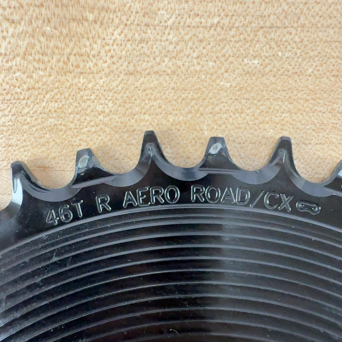 Light Use! Garbaruk Aero Road/CX 46t Thread-Mount Black Alloy 1x  Chainring 135g — photo 5 of 5