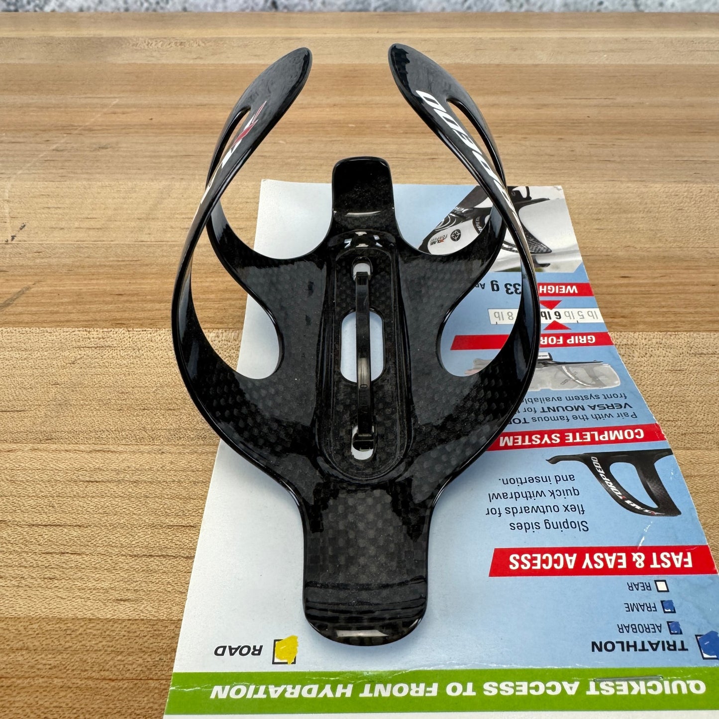 New! Xlab Torpedo Cage Black Carbon Bike Water Bottle Cage 33g