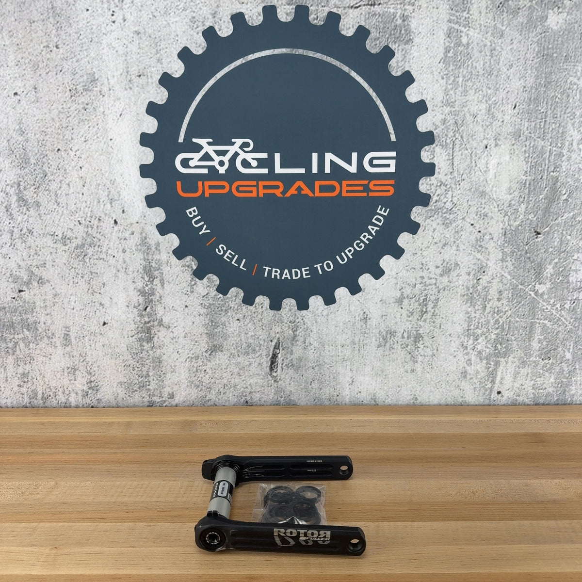 Light Use! Rotor INpower OCP 175mm MTB Power Meter Alloy Crank Arm Assembly