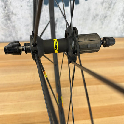 Light Use! Mavic R-SYS SLR Exalith Rim Brake Clincher Alloy Bike Wheelset 1367g