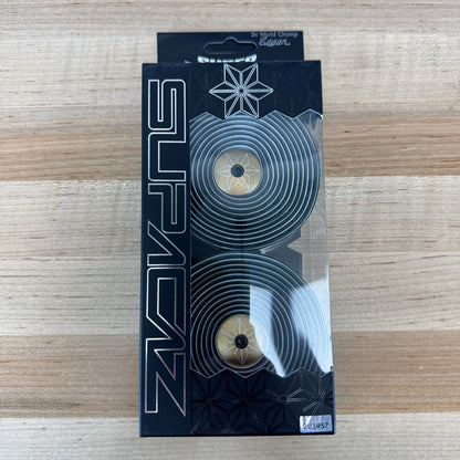 New! Supacaz Super Sticky Kush Tape Star Fade Gold Star/Ano Gold Plugs Bar Tape MSRP $50