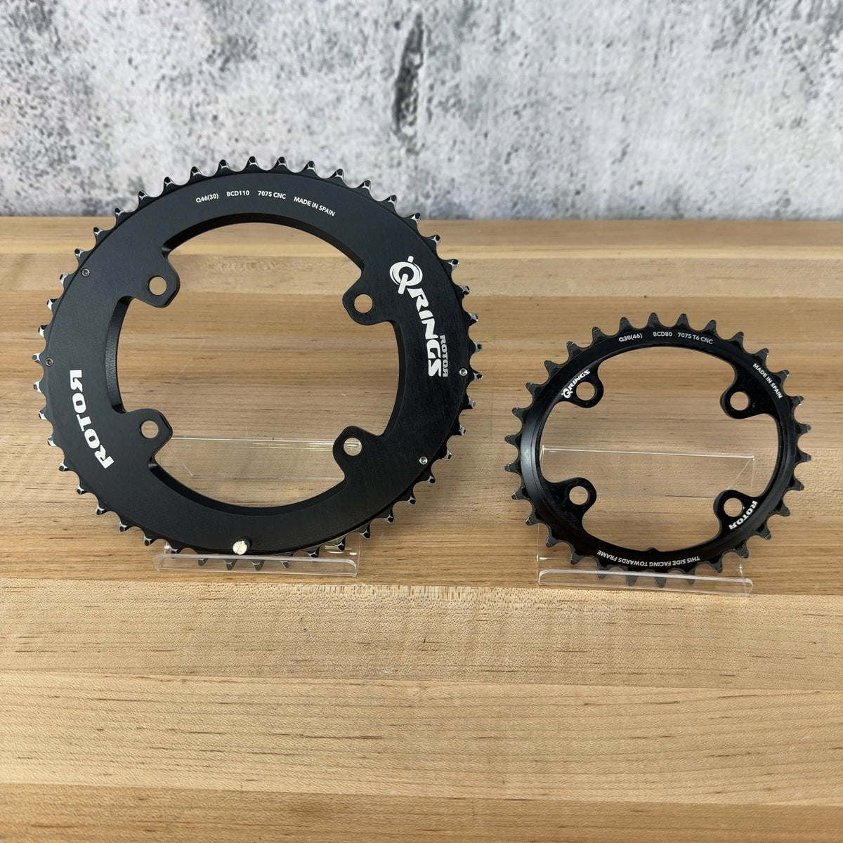 Rotor Q-Rings Spidering Q46/30t 110BCD 10/11/12-Speed MTB/Gravel Chainring Set — photo 1 of 6