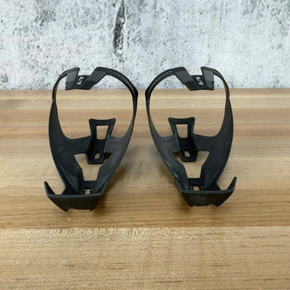 Elite Vico Carbon Black/Grey Pair Bike Water Bottle Cages 47g