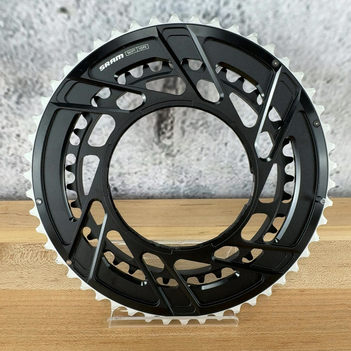 New! 2026 SRAM Force AXS E1 50/37t Thread Mount 12-Speed Chainring Set MSRP $275 — photo 1 of 4