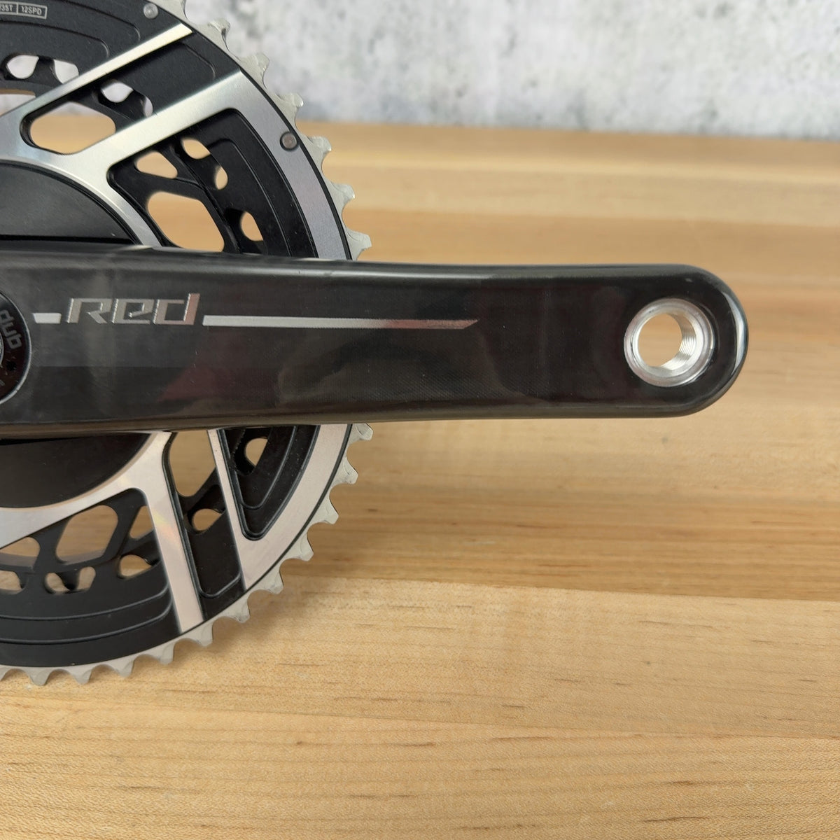 Low Mile! SRAM Red AXS E1 Quarq Power Meter 165mm 48/35T Carbon Crankset 574g
