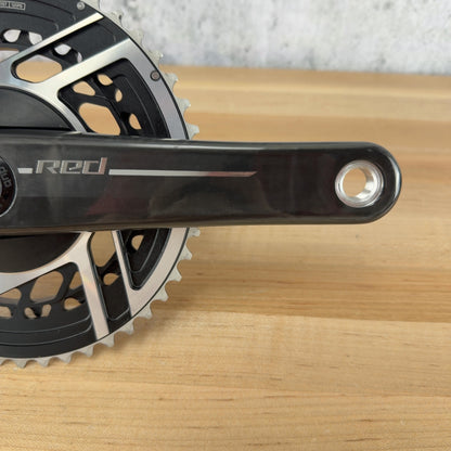 Low Mile! SRAM Red AXS E1 Quarq Power Meter 165mm 48/35T Carbon Crankset 574g