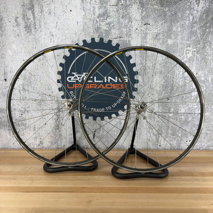 Mavic Open 4 CD Shimano Dura Ace Hubs Vintage Alloy Rim Brake Road Bike Wheelset