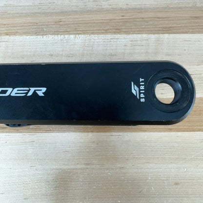Light Use! Croder Spirit 150mm 8-Bolt 24mm Black Alloy Crank Arm Assembly 492g