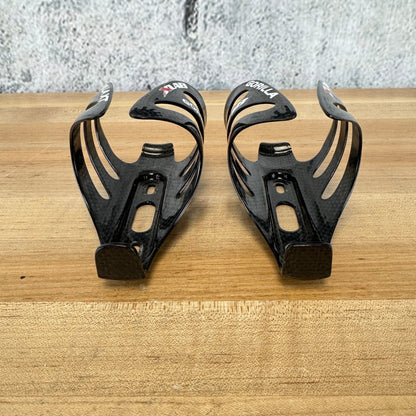 Xlab Gorilla Cage Black Pair Carbon Bike Water Bottle Cages 90g
