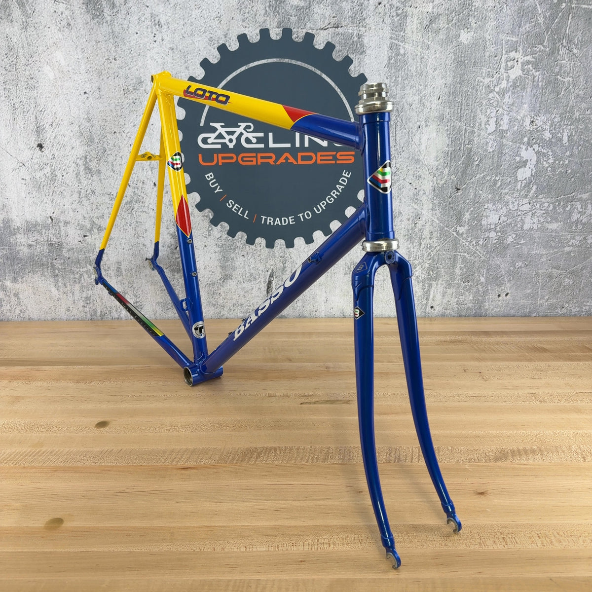1996 Basso Loto 56cm Campagnolo Prodotti Speciali Vintage Steel Bike Frameset — photo 3 of 22