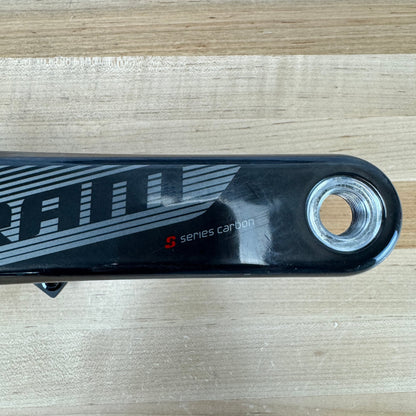 Low Mile! SRAM S-900 172.5mm BB30 Spindle 5-Bolt Carbon Crankset 514g w/ Spider