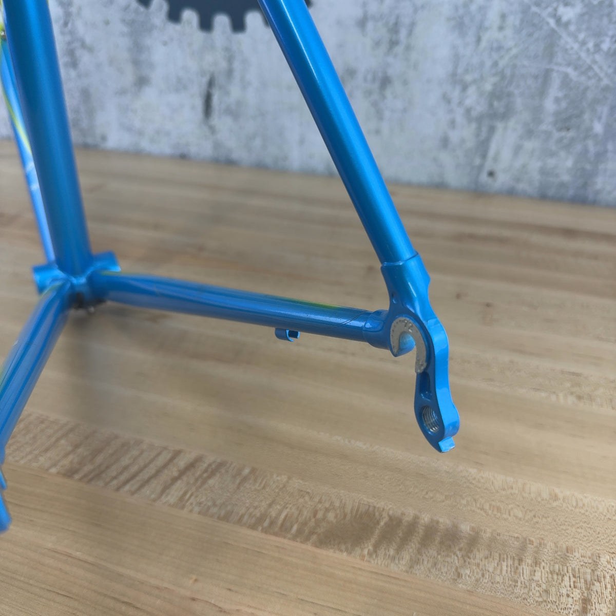 New 1990 Alberto Masi Milano 3V T.I.G. Integral 56cm Vintage Blue Alloy Frameset