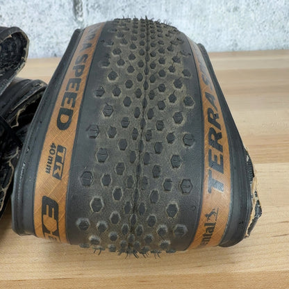 Low Mile! Pair Continental Terra Speed 700c x 40mm Tubeless Gravel Bike Tires