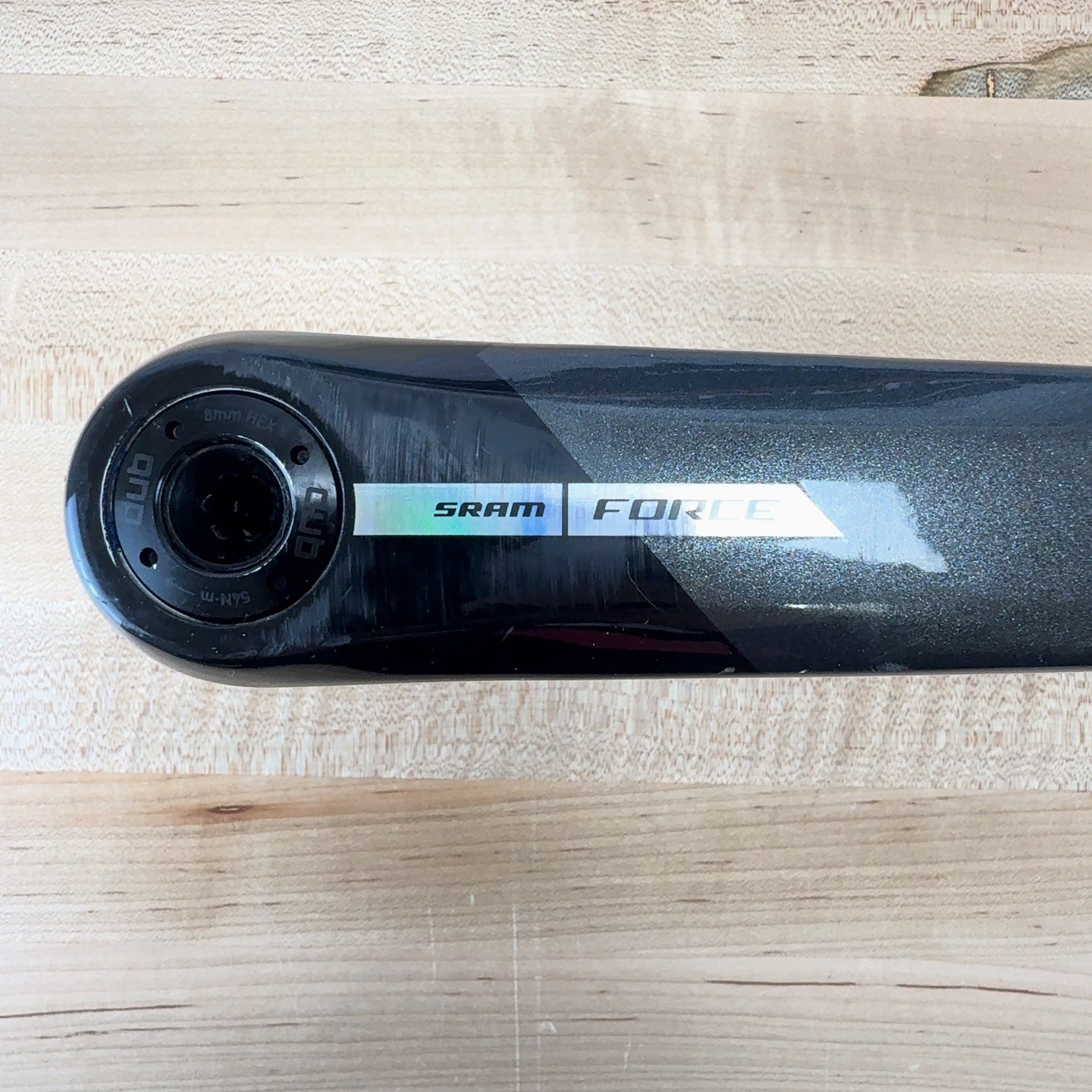 Low Mile! SRAM Force AXS D2 170mm DUB Carbon 8-Bolt Crankset without Chainrings