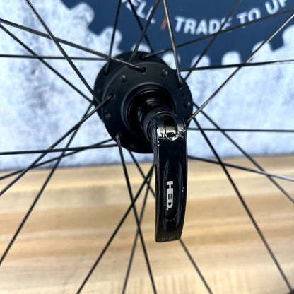 Low Mile! HED Jet RC5 Black Carbon/Alloy Tubeless Rim Brake Wheelset