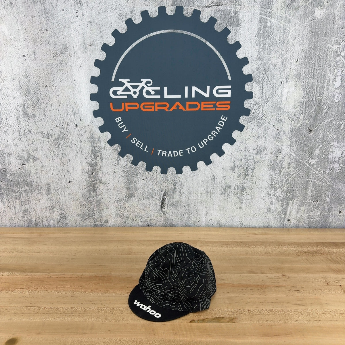 Wahoo Black/White Contour Pattern One Size Cycling Cyclist Cap — photo 2 of 5