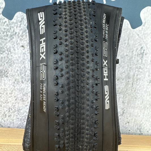 Light Use! Enve Hex 700c x 52mm Kevlar Tubless Black Single Gravel Tire 557g