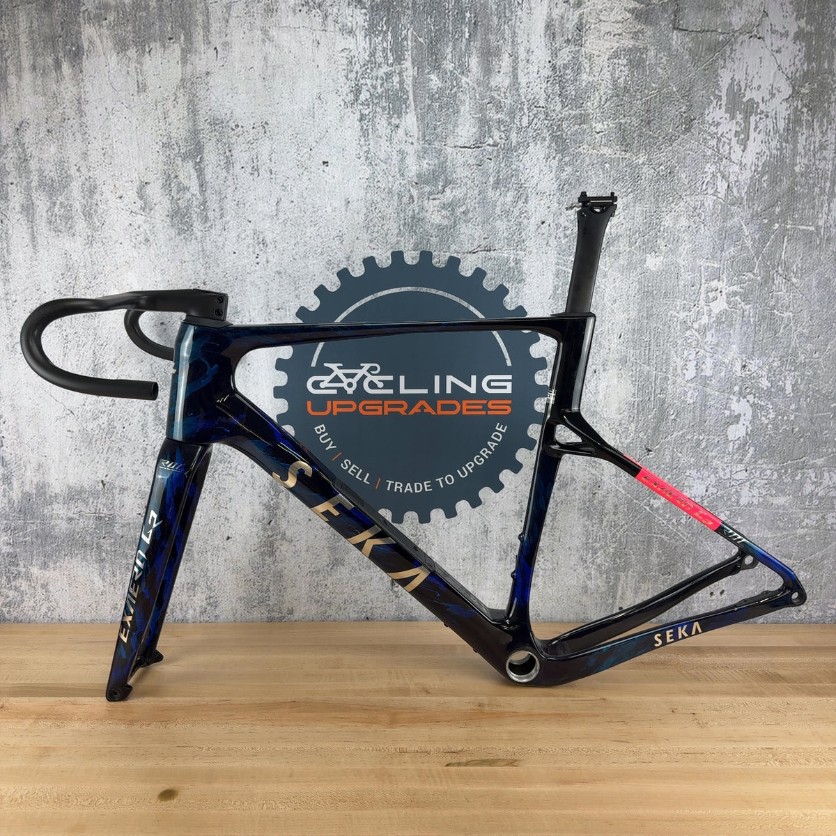 Mint! 2026 SEKA ExAero GR 58cm Mariana Blue Carbon Gravel Brake Frameset 700c — photo 2 of 28