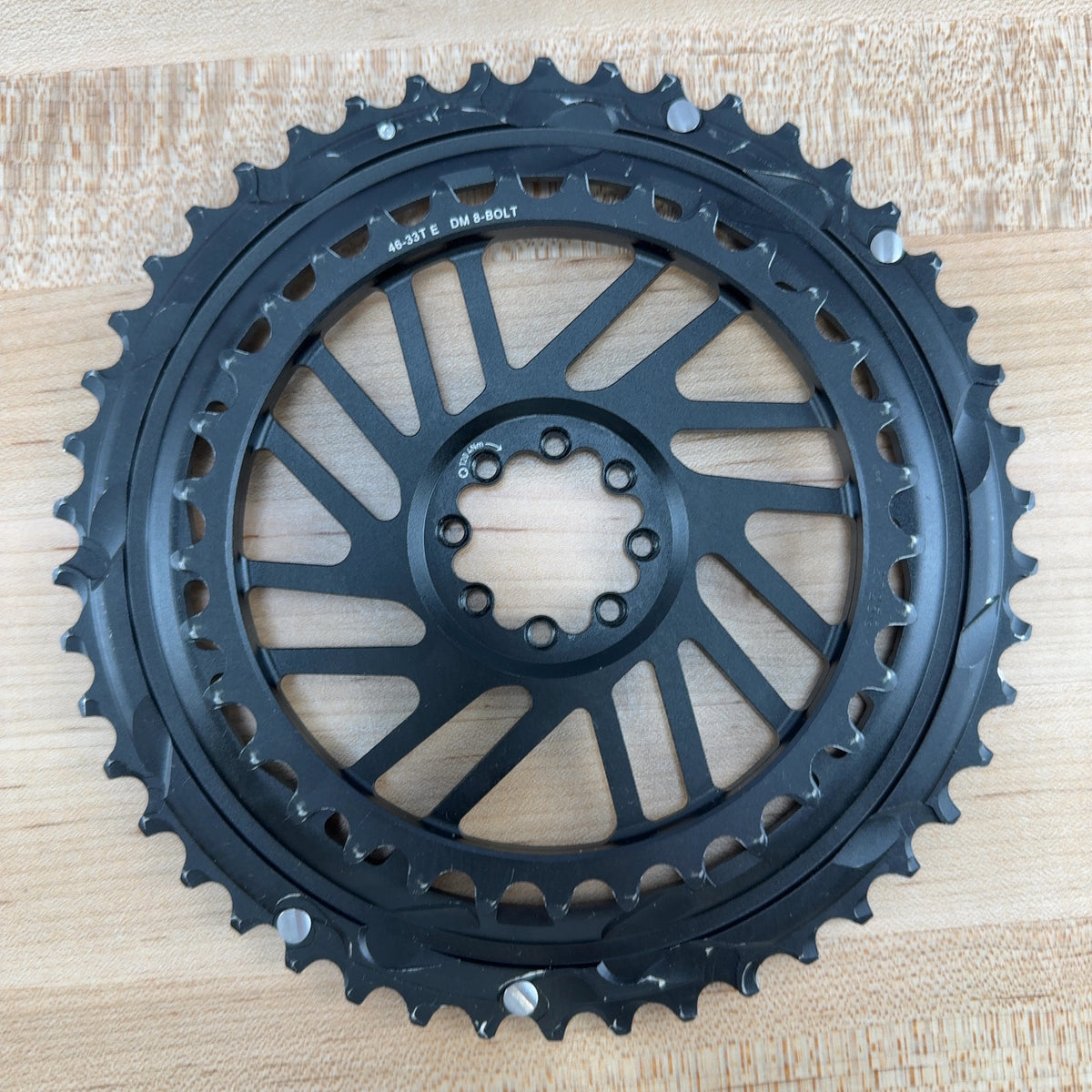 Low Mile! SRAM Force AXS E1 46/33t 8-Bolt Direct-Mount 12-Speed Chainring Set — photo 3 of 3
